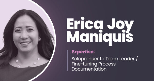 Subject Matter Expert - Erica Joy Maniquis